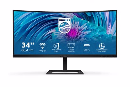 Fotografija izdelka Philips 346E2CUAE 34" UltraWide ukrivljen monitor s PowerDelivery USB-C 65W