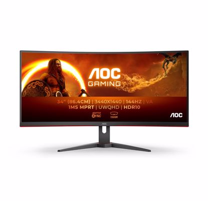 Fotografija izdelka AOC CU34G2XE 34'' UltraWide 144Hz ukrivljen gaming monitor