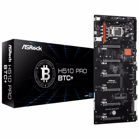 Fotografija izdelka ASROCK H510 Pro BTC+ DDR4 32GB ATX LGA1200 (90-MXBGL0-A0UAYZ) mining osnovna plošča