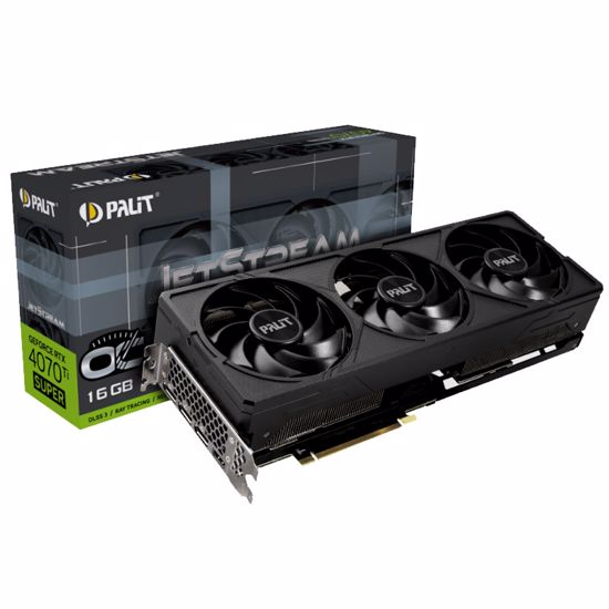 Fotografija izdelka PALIT GeForce RTX 4070TI Super JetStream OC 16GB GDDR6X (NED47TSS19T2-1043J) gaming grafična kartica