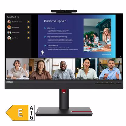 Fotografija izdelka LENOVO ThinkVision T24v-30 60,45cm (23,8") FHD IPS 75Hz DP/HDMI/VGA zvočniki monitor