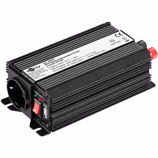 Fotografija izdelka GOOBAY 12V-230V DC/AC USB-5V 300W pretvornik inverter napajalnik