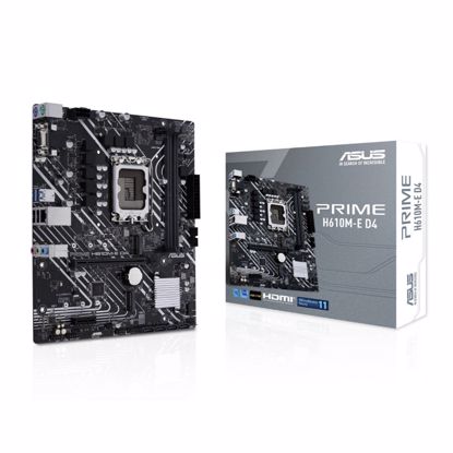 Fotografija izdelka ASUS PRIME H610M-E D4 CSM LGA1700 (12th gen) mATX DDR4 osnovna plošča