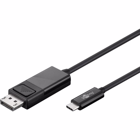 Fotografija izdelka GOOBAY USB-C (M) / DisplayPort (M) 4k 60 Hz 1,2 m črn kabel