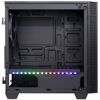 Fotografija izdelka INTER-TECH X-608 Infinity microATX RGB gaming okno črno ohišje