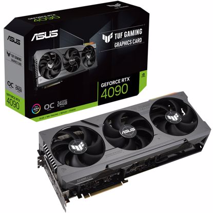 Fotografija izdelka ASUS TUF GeForce RTX 4090 OC 24 GB GDDR6X (90YV0IE0-M0NA00) ARGB gaming grafična kartica