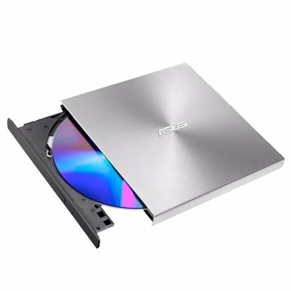 Fotografija izdelka ASUS SDRW-08U8M-U ZENDRIVE U8M ULTRASLIM DVD-RW USB-C srebrn zunanji zapisovalec