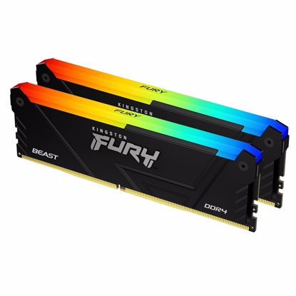 Fotografija izdelka KINGSTON Fury Beast 16GB (2x8GB) 3600MT/s DDR4 CL17 KF436C17BB2AK2/16 RGB pomnilnik