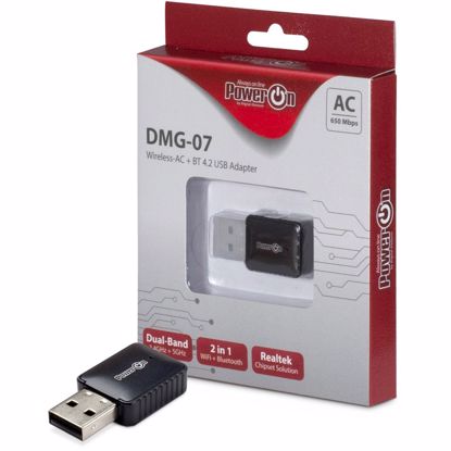 Fotografija izdelka INTER-TECH DMG-07 AC650 Dual Band WLAN  Bluetooth USB brezžični mrežni adapter