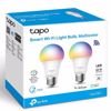 Fotografija izdelka TP-LINK TAPO L530E Smart 2500K-6500K WiFi RGB LED (2 pack) pametna zatemnilna žarnica