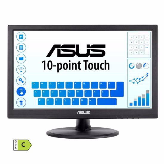 Fotografija izdelka ASUS VT168HR 40,64cm (16") 40,64cm WXGA TN HDMI/VGA PCAP na dotik informacijski / interaktivni monitor