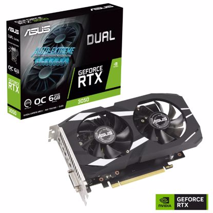 Fotografija izdelka ASUS Dual GeForce RTX 3050 OC 6GB GDDR6 (90YV0K60-M0NA00) grafična kartica