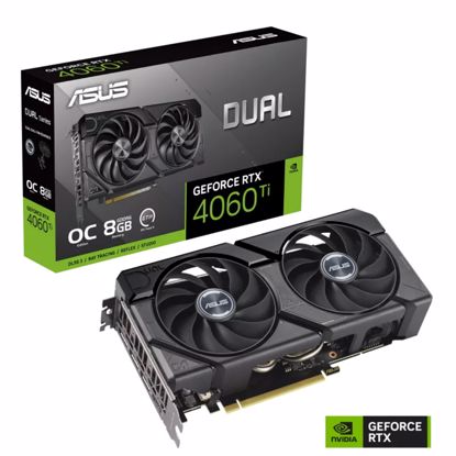 Fotografija izdelka ASUS Dual GeForce RTX 4060 Ti EVO OC 8GB GDDR6 (90YV0J49-M0NA00) grafična kartica