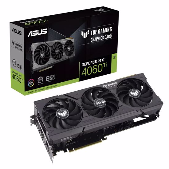 Fotografija izdelka ASUS TUF GeForce RTX 4060Ti OC 8GB DDR6 (90YV0J50-M0NA00) ARGB gaming grafična kartica