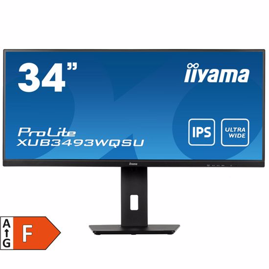 Fotografija izdelka IIYAMA XUB3493WQSU-B5 86,7cm (34") UWQHD 21:9 IPS 75Hz HDMI/DP zvočniki monitor