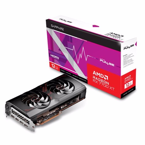 Fotografija izdelka SAPPHIRE AMD Radeon RX 7700 XT PULSE 12GB GDDR6 gaming grafična kartica