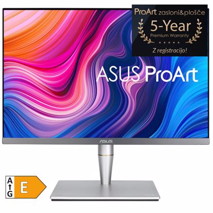 Fotografija izdelka ASUS ProArt PA24AC 61,21cm (24,1") WUXGA IPS DP/HDMI/USB-C 100% sRGB HDR 400 strojna kalibracija zvočniki profesionalni monitor