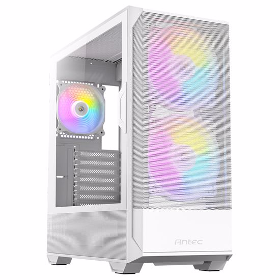 Fotografija izdelka ANTEC NX416L ARGB Mid-Tower ATX okno belo gaming ohišje