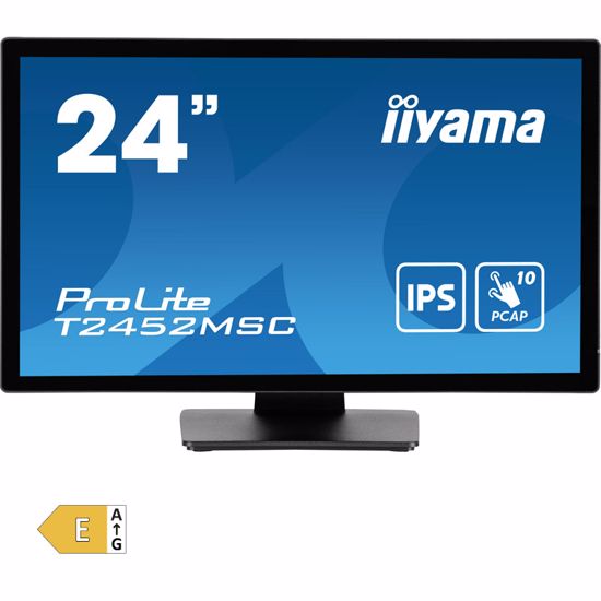 Fotografija izdelka IIYAMA ProLite T2452MSC-B1 60,5cm (23,8") FHD IPS zvočniki PCAP na dotik informacijski / interaktivni monitor