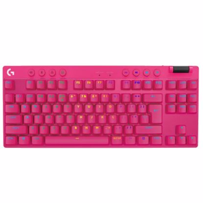 Fotografija izdelka LOGITECH PRO X TKL LIGHTSPEED brezžična RGB Tactile mehanska gaming slotisk roza tipkovnica