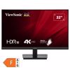 Fotografija izdelka VIEWSONIC VA3208-4K-HD 81,28 cm (32") 4K UHD VA HDR10 HDMI/DP monitor