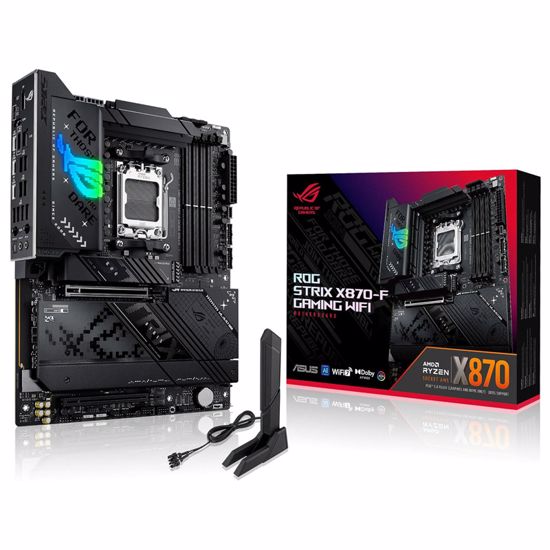 Fotografija izdelka ASUS ROG STRIX X870-F GAMING WIFI AM5 DDR5 RGB gaming ATX osnovna plošča