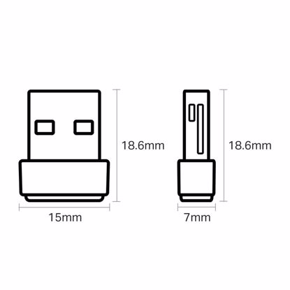 Fotografija izdelka TP-LINK Archer T2U Nano AC600 USB USB brezžična mrežni adapter