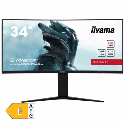 Fotografija izdelka IIYAMA RED EAGLE G-MASTER GCB3480WQSU-B1 86,36cm (34") UWQHD 21:9 VA 180Hz DP/HDMI HDR400 FreeSync zvočniki ukrivljen monitor