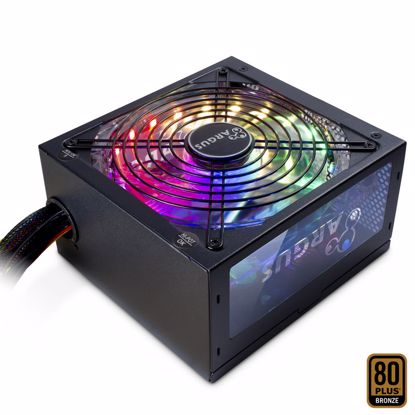 Fotografija izdelka INTER-TECH Argus RGB-600W CM II 80 Plus Bronze ATX napajalnik