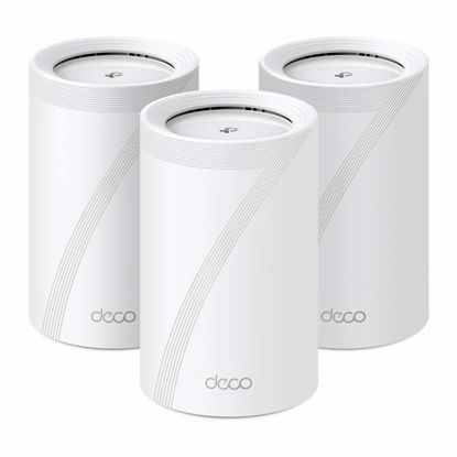 Fotografija izdelka TP-LINK Deco BE65 (3-pack) BE9300 Tri-Band 2,5Gb Wi-Fi7 Mesh brezžični usmerjevalnik router / dostopna točka