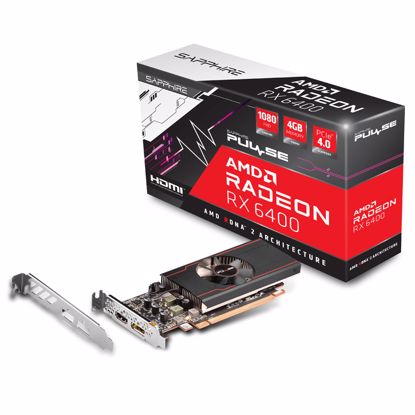 Fotografija izdelka SAPPHIRE Radeon RX 6400 4GB GDDR6 (11315-01-20G) PULSE grafična kartica