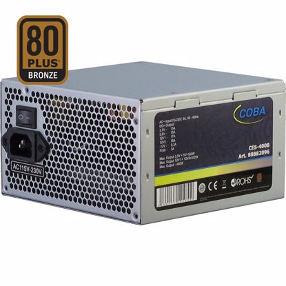 Fotografija izdelka INTER-TECH COBA CES-400B V2.3 400W 80Plus Bronze ATX napajalnik